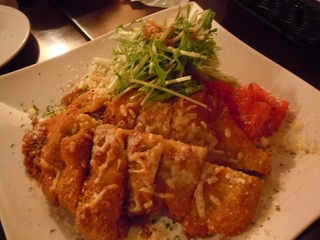 仔牛のミラノ風チーズカツレツ