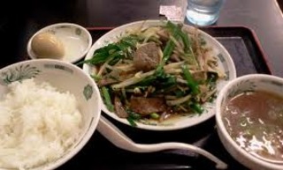 ニラレバ炒め定食