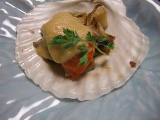 ホタテ貝の焼き物