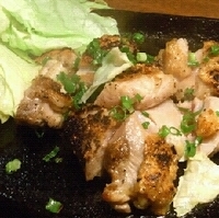 会津地鶏の鉄板焼き