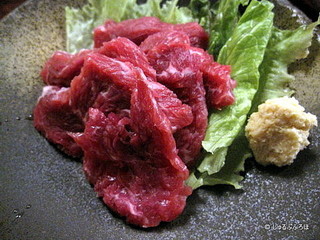 国産牛さんかく刺身