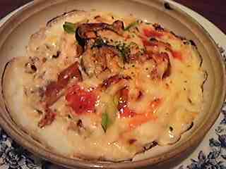 野菜とベーコンのドリア