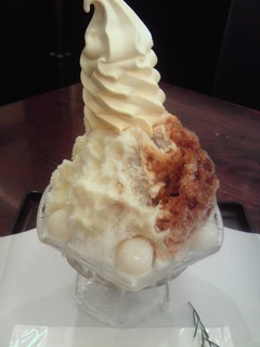 氷黒みつミルク