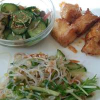 ランチデリ３品とアイスティー