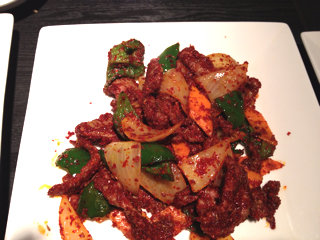 牛肉のズーラン炒め