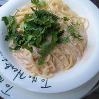 明太子のカルボナーラ