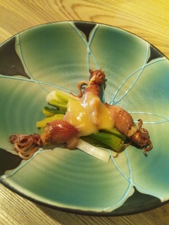 ホタルイカのからし味噌