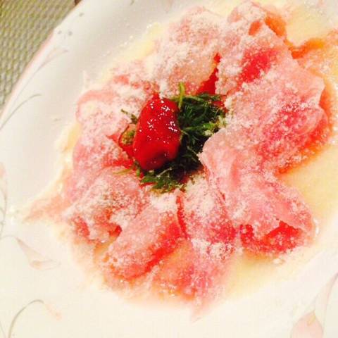 生ハム&トマト　モッツアレラチーズ