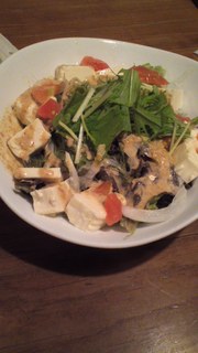 豆腐のサラダ