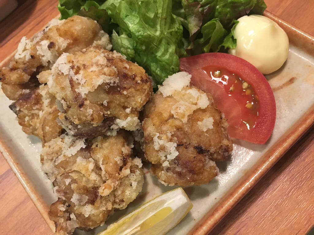 地鶏の塩から揚げ