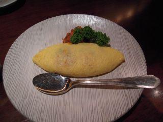 地鶏卵のオムレツ