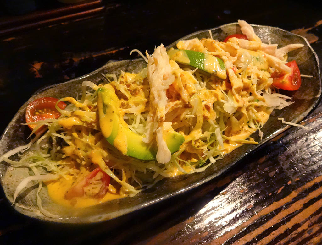 蒸し鶏とアボガドのコブサラダ　ハーフ