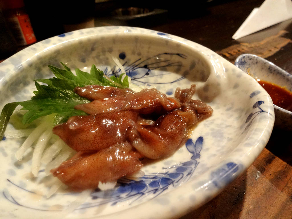 ホタルイカのお造り