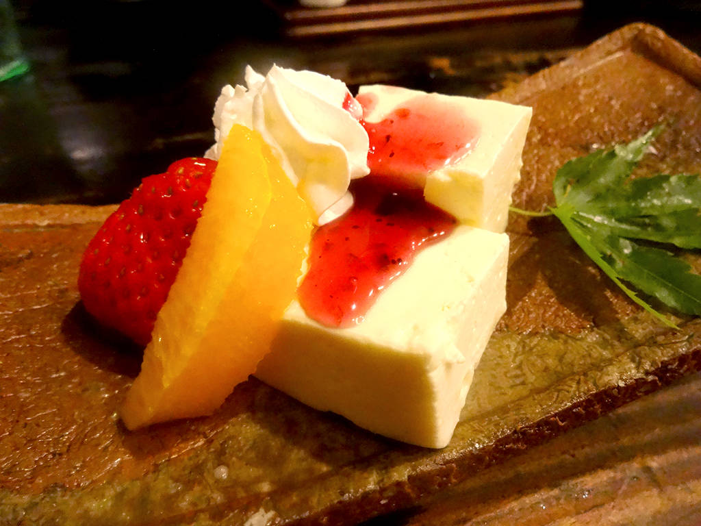 豆乳のレアチーズ