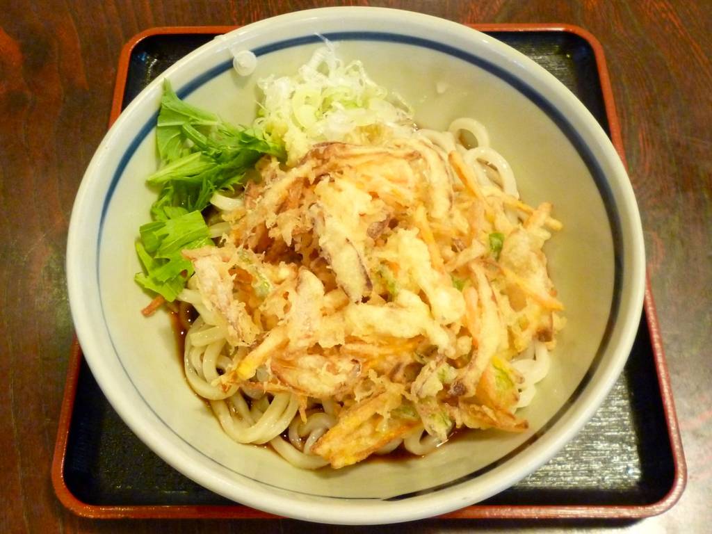 冷し　かきあげうどん