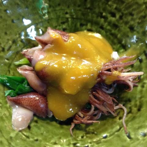 蛍イカ酢味噌和え