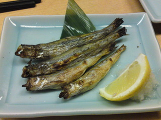 本ししゃもの炙り焼き