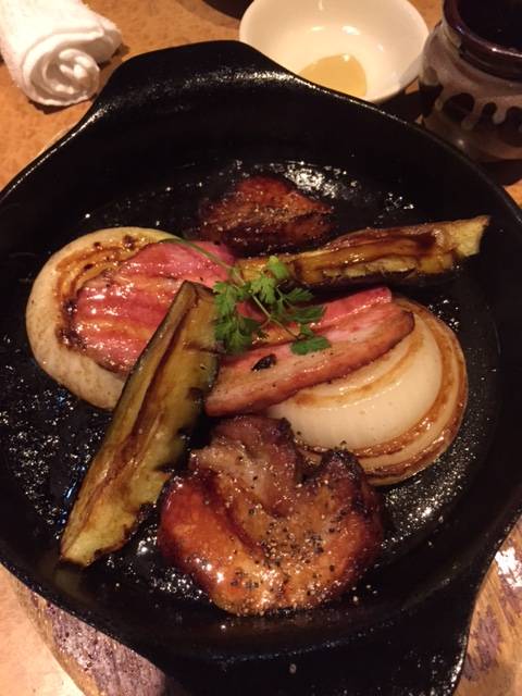 熱々！鉄板Wポーク