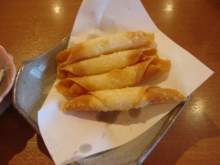 からっとチーズの包揚げ