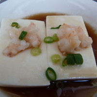 海老と京豆腐の蒸し物