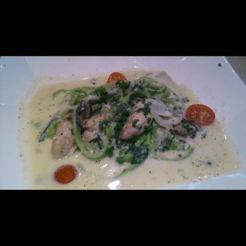 ほうれん草のクリームパスタ