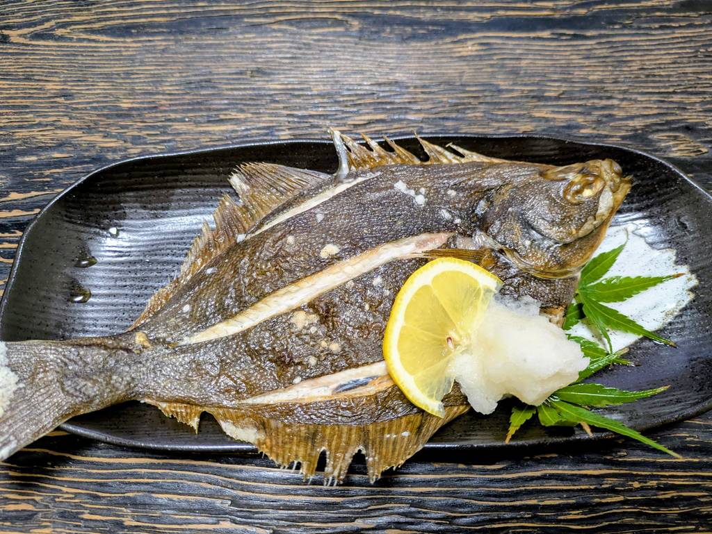 カレイの塩焼き