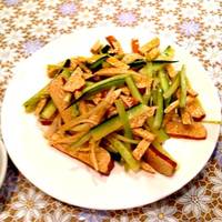 干し豆腐の細切り添え