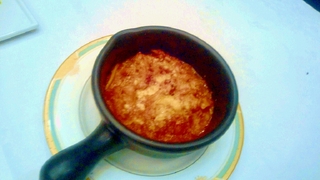 トリッパのトマト煮込みチーズ焼き