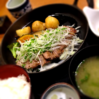 牛の香味焼き定食