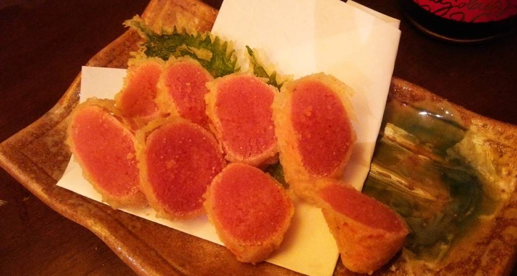 明太子一本揚げ