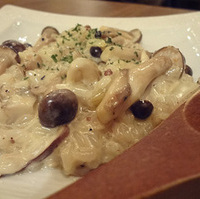 きのこのクリームリゾット