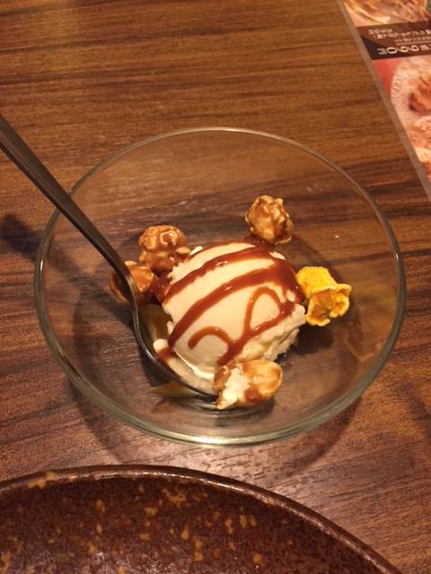 ポップコーンアイスクリーム