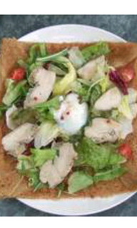 鶏のコンフィ香草風味のガレット