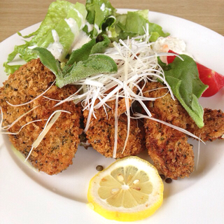 カキ＆白身魚のフライ