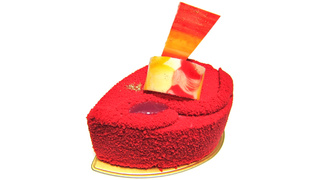 紅芋と本和香糖の金赤ムース