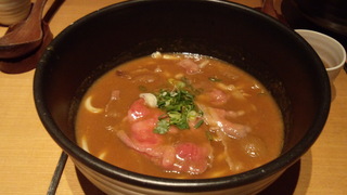 しゃぶ肉カレーのおうどん