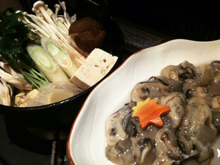 牡蠣の土手鍋