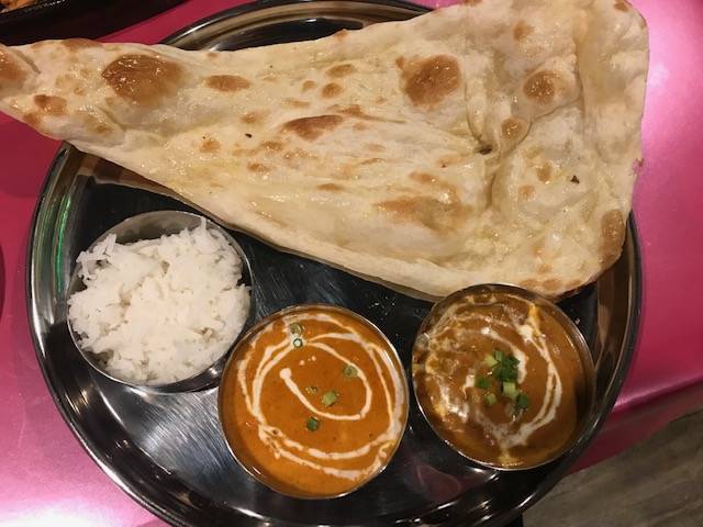 キーマカレーとポークカレーのセット