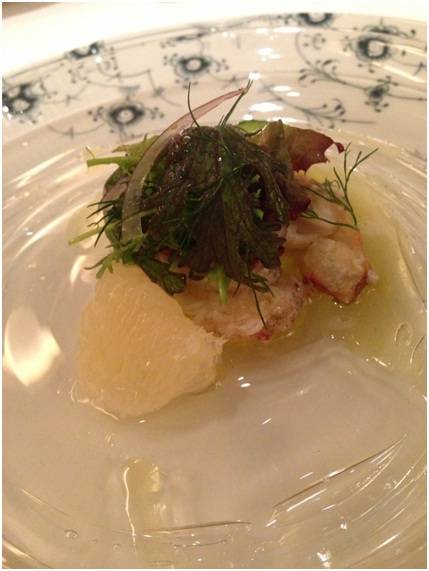 焼きタラバ蟹のインサラータ　アロマフレスカ風