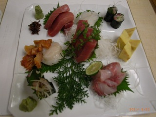 本日のお造り盛り