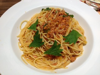真ダコのボロネーゼ　トマトソース