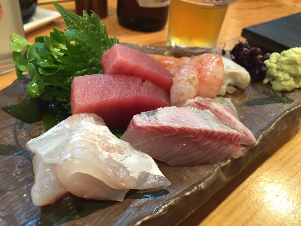 造りの盛り合わせ