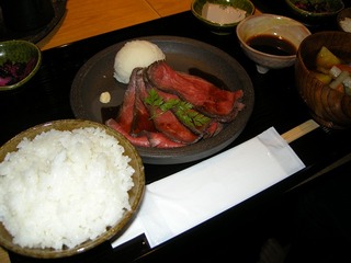 総料理長自慢の特製ローストビーフ膳