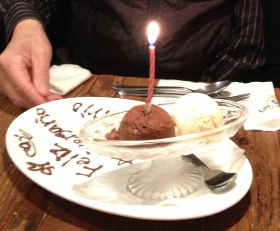 記念日サービスのデザート