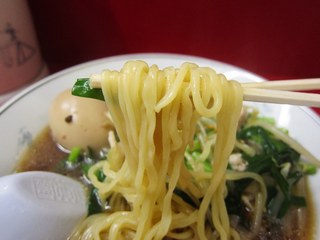 ニラそば　味付け玉子