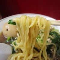 ニラそば　味付け玉子