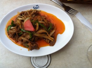 牛肉のブラドーソース炒め