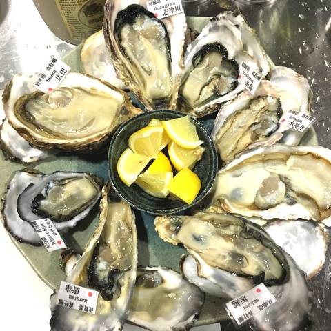 生牡蠣全種盛り