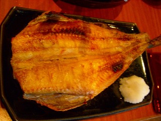 ホッケの炙り焼き