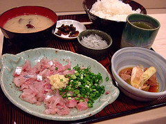 鯵のたたき定食